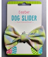 Yellow Spring Plaid Pet Dog Collar Slider-XS/S - £6.96 GBP