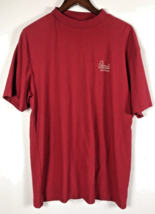 Callaway Golf Shirt Size XL Mens Knit T Shirt Ribbed Red Oilmans Fort Smith - $22.19