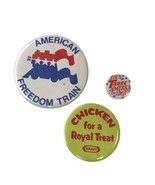 Americana Set Of 3 Pins American Freedom Train, Lets Trane America, Kraf... - £7.41 GBP