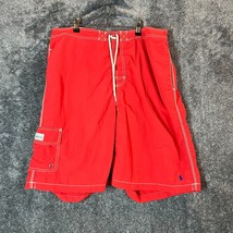 Polo Ralph Lauren Swim Trunks Mens XL Red Pony Preppy Boat Board Nautical Beach - £11.46 GBP