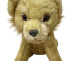 Disney The Lion King Plush Stuffed Animal Sitting Vintage  Simba Gold 8.... - $15.21