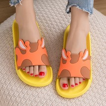 Women Summer Slippers Slide Sandals Beach Cartoon  Cow Flip Flops Slide Sandals  - £20.11 GBP