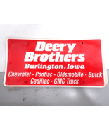 Deery Brothers Burlington, Iowa (various car Makes Listed) Plastic Deale... - £11.16 GBP
