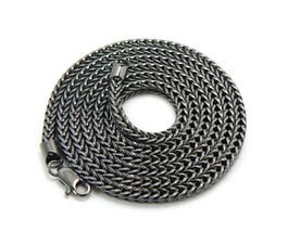 New Rhodium Plated 4mm/36 Inch High Quality Hip Hop Franco Chain 4 Color - FC701 - $17.05