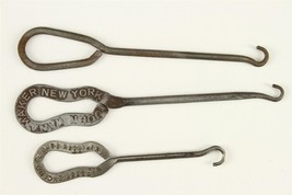 Vintage Clothing Metal Advertising Buttonhooks John Wanamaker &amp; GR Kinne... - $332.35 MXN