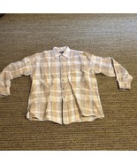 Vintage Burberrys Shirt Mens Medium Long Sleeve Button Up Beige Nova Che... - $189.56 CAD