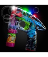 Flashing Bubble Gun - Light Up Blower Blaster With LED Lights Great Part... - £11.84 GBP