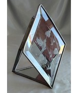 Leaded 3D Stained Glass Etched Hummingbird Suncatcher w/ Mirror Bottom - $19.50
