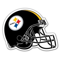 NFL Pittsburgh Steelers on 4 inch Auto Magnet Die-Cut Helmet by WinCraft - £12.54 GBP