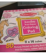 MELISSA &amp; DOUG JUMBO COLORING PAD-PRINCESS &amp; FAIR #4225 - $9.51