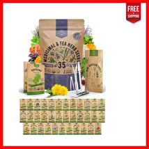 35 Non-GMO Medicinal &amp; Tea Herb Seeds Variety Pack for Indoor &amp; Outdoor ... - $947.70 MXN