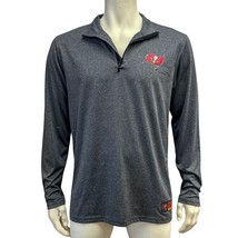 Mens Tampa Bay Buccaneers Logo Pacer Anthracite Half-Zip Pullover, Size ... - $29.70