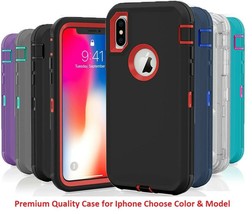 Shockproof Hybrid Hard Rugged TPU Defender Case For Apple Iphone 10 X XS Max XR - £19.94 GBP