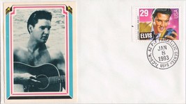 ZAYIX - US 2721 FDC Elvis Presley Plays Guitar at Beach Bubble Gum Card Cachet - $5.00