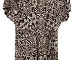 Torrie Richards  Dress womens Honolulu faux wrap brown floral Size M Str... - £13.32 GBP