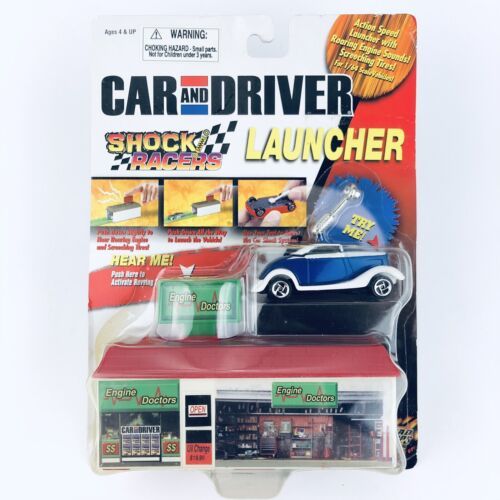Road Champs Car and Driver Shock Racers Launcher Hot Rod Die Cast Car 1/64 Scale - $18.37