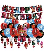 Descendants Party Supplies Birthday Decor Banner Cake &amp; Cupcake Toppers - $256.86 MXN