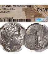 DEMETER/Grain Ear. Metapontum Lucania Ancient Greek Stater NGC Choice VF... - €566,34 EUR