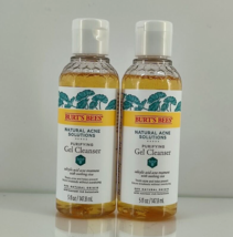 Burt&#39;s Bees Natural Acne Solutions Purifying Gel Cleanser 5 Oz (2-Pack) Exp 7/23 - £11.47 GBP