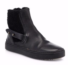 NEW RAG &amp; BONE Farling Leather &amp; Shearling Flat Ankle Boots (Size 35) - ... - £159.83 GBP