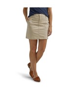 Lee® Women&#39;s Mid Rise Skort Twill Ultra soft Comfort Waist Beige Size 20M - $355.23 MXN