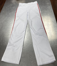 Wire2wire Youth Large White Pants With Red Pinstripes New - £4.75 GBP