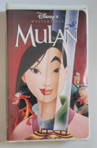 VHS Disney&#39;s Masterpiece Mulan Cartoon Matthew Wilder Pam Coats Barry Cook Nice - $14.99