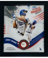COREY SEAGER Dodgers Framed 15&quot; x 17&quot; Game Used Baseball Collage LE 50/50 - €168,40 EUR