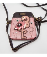 Chala Rose Pink Flamingo Bird Crossbody Purse Cell Phone Adjustable Stra... - £25.14 GBP