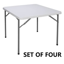 4Pcs 3Ft Height Adjustable Craft Camping And Utility Folding Carry Table... - £279.08 GBP