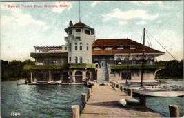 Detroit Michigan Yacht Club Belle Isle Park Postcard Z15 - £7.58 GBP