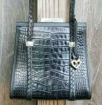 Brighton Croc Embossed Handbag Vintage Shoulderbag Pocketbook  - £40.29 GBP