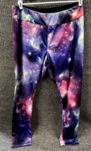 Zone Pro Athletic Galaxy Space Leggings Women 36 Purple Pink Yoga Pants ... - £12.89 GBP