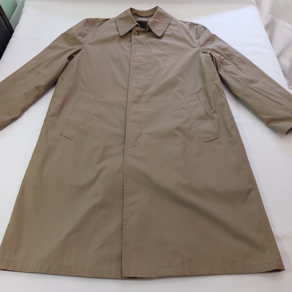 Botany 500 Men's Tan/Khaki Removable Liner Coat Size 40 Reg Made In USA Item image 13