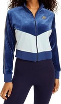 Nike Womens Activewear Velour Colorblocked Jacket Color Coast Blue Size Small - £60.00 GBP