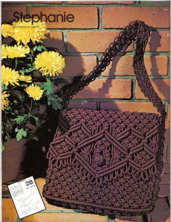 Purse Strings Macrame Handbags by: Miller and Brinkley #107 14 patterns - £4.73 GBP