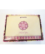 Vera Bradley Thank You Notes Bali Gold New in Box - £15.82 GBP