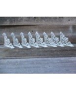 8 Antique Style Shelf Brace Wall Bracket Cast Iron Brackets SMALL White - $34.99