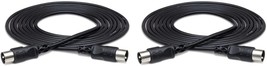 Hosa Mid-320Bk 5-Pin Din To 5-Pin Din Midi Cable, 20 Feet &amp; Mid-305Bk, 5... - £25.57 GBP