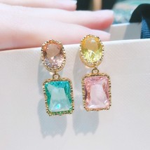 Beautiful Colorful Baroque Crystal Stones AB Style Earrings Fashion Designers Ne - £7.88 GBP