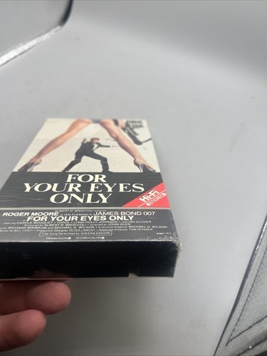 For Your Eyes Only (VHS 1984) James Bond CBS/FOX Roger Moore  Bouquet New Item image 10