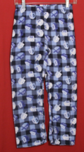 The Children's Place Fleece Pants Blue Buffalo Plaid Draydel Hanukkah M 7/8 Kids - $9.50