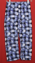 The Children&#39;s Place Fleece Pants Blue Buffalo Plaid Draydel Hanukkah M 7/8 Kids - £7.52 GBP