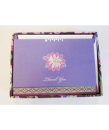 Vera Bradley Thank You Notes Purple Punch New in Box - £15.82 GBP