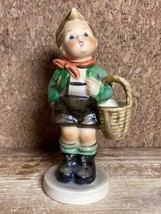 Vintage Hummel 51 3/0 Village Boy With Basket Figurine Signed Germany - £7.15 GBP
