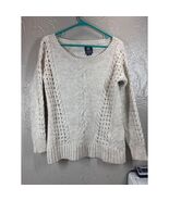 American Eagle Sweater Alpaca Wool Blend Open Cable Knit Fisherman Size ... - $540.22 MXN