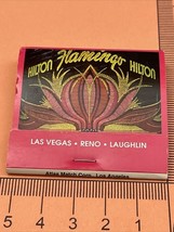 Matchbook Cover  Flamingo  Hilton  Las Vegas, Reno, Laughlin   Unstruck ... - $278.74 MXN