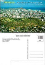 Hawaii Honolulu National Memorial Cemetery Diamond Head Waikiki VTG Postcard - £7.49 GBP