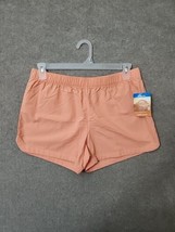 Columbia Blossom Bay Shorts Women M Orange Elastic Stretch Nylon Lightwe... - $29.57