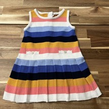 Janie &amp; Jack Striped Sleeveless Sweater Dress Size 18-24 Months New Without Tags - £15.02 GBP